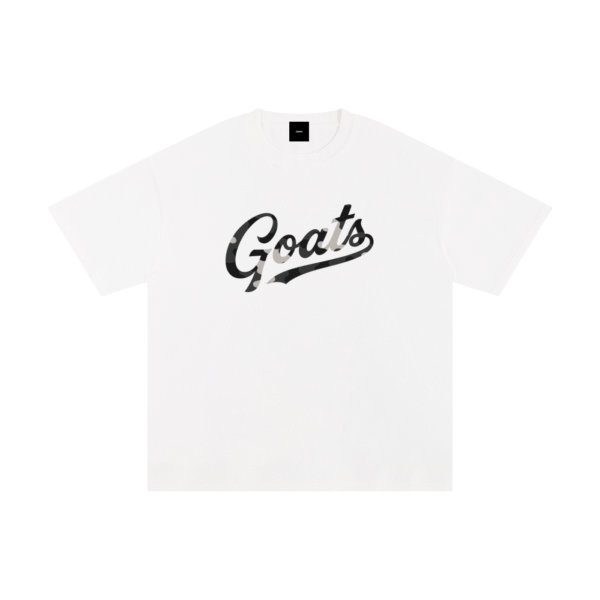 camo script tee white